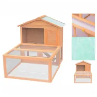 VidaXL Kleintierstall 100 x 100 x 100 cm braun