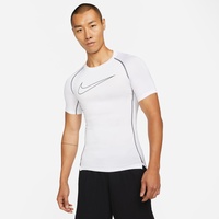 Nike Pro Dri-FIT Funktionsshirt kurzarm Herren white/black/black XL