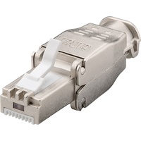 Goobay Werkzeugfreier RJ45 Stecker CAT 6A STP geschirmt -