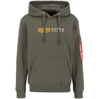 Alpha Industries Alpha Label Hoody dark Olive