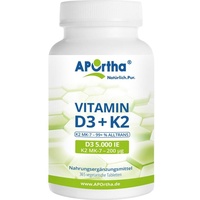 APOrtha Vitamin D3 5.000 IE + Natto Vitamin K2