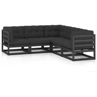 VidaXL 5-tlg. Garten-Lounge-Set mit Kissen Massivholz Kiefer
