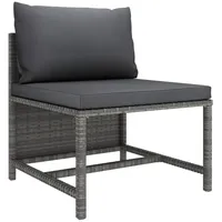 VidaXL Garten-Lounge-Set 3-tlg. grau