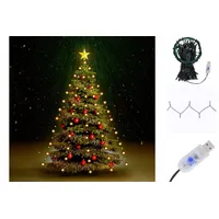 VidaXL Weihnachtsbaum-Lichternetz mit 180 LEDs 180 cm