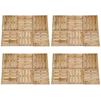VidaXL Terrassenfliesen braun holz 50 x 50 cm 24