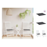 VidaXL Gartenstuhl-Kissen 2 Stk. Anthrazit 40x40x3 cm Oxford-Gewebe