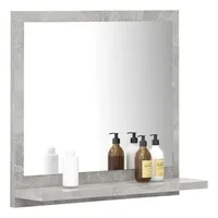 VidaXL Badspiegel Betongrau 40x10,5x37 cm Holzwerkstoff