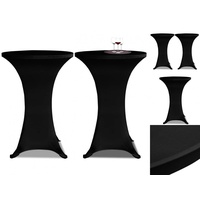 VidaXL 2 x Tischhusse für Stehtisch Stretchhusse Ø60 cm