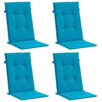 VidaXL Gartenstuhlauflagen 4 Stk. Blau 120x50x3cm Stoff