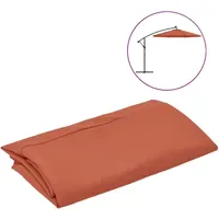 VidaXL Ersatzbezug Polyester 300 cm Terracotta-Rot