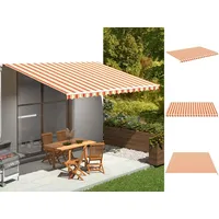 VidaXL Markisenbespannung Gelb und Orange 5x3,5 m