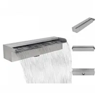 VidaXL Pool-Wasserfall Fontäne Rechteckig Edelstahl 45 cm
