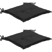 VidaXL Gartenstuhl-Kissen 2 Stk. Schwarz 50 x 50 x
