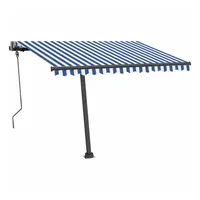 VidaXL Standmarkise Automatisch 300 cm blau