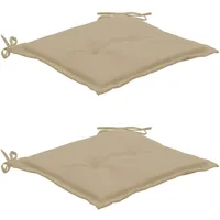VidaXL Gartenstuhl-Kissen 2 Stk. Beige cm
