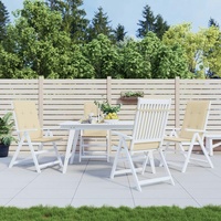 VidaXL Gartenstuhlauflagen 4 Stk. Beige 120x50x3 cm