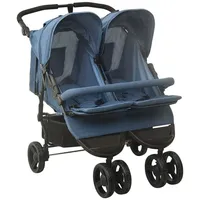 VidaXL Geschwisterwagen marineblau 10244