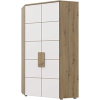 Forte Arkina Eck-Kleiderschrank mit 2 Türen, Artisan Eiche +