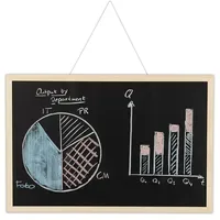 Relaxdays Kreidetafel 40 x 60 cm Schwarz