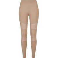 URBAN CLASSICS Ladies Tech Mesh Leggings in softtaupe, |