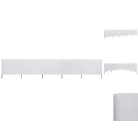 VidaXL 5-teiliges Windschutzgewebe 600 x 120 cm Sandweiß
