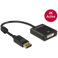 DeLock DisplayPort 1.2 Stecker, DVI-I 24+5pol. Buchse 4K, Aktiv