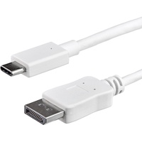 Startech USB C DisplayPort 1.2 [Stecker] 4K 60Hz weiß,