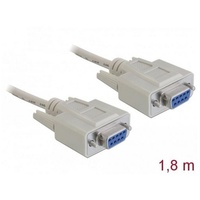 DeLock Nullmodemkabel D-Sub9 - D-Sub9 Bu/1.80m