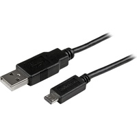 Startech Slim-USB-A 2.0 auf USB 2.0 Micro-B Adapterkabel schwarz,
