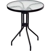 VCM Bistrotisch mit Glasplatte