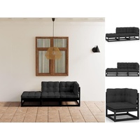 VidaXL 3-tlg. Garten-Lounge-Set mit Kissen Kiefer Massivholz