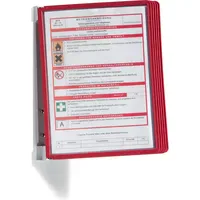 Durable VARIO® WALL 5 Sichttafeln rot