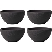 Villeroy & Boch Manufacture Rock Bol 4er Set schwarz