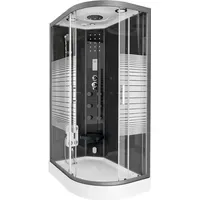 Home Deluxe Dampfdusche mit Wasserfall und Dampfsauna BLACK PEARL