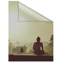 Lichtblick Fensterfolie Tempel Borobudur 1 St., blickdicht, strukturiertKlebepunkte, selbstklebend,