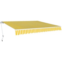 VidaXL Gelenkarmmarkise 400 cm Gelb/Weiß