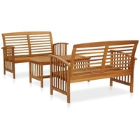 VidaXL 3-tlg. Garten-Lounge-Set Massivholz Akazie