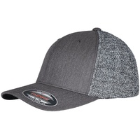 Flexfit Trucker Melange Mesh Cap, Black/Greymelange, S/M