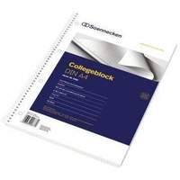 SOENNECKEN Collegeblock 2362 DIN A4 gelocht kariert 80Blatt weiß