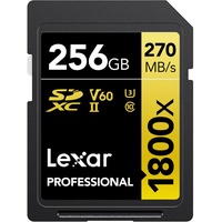 Lexar Professional SDXC 256GB 1800x UHS-II V60