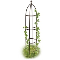 Relaxdays Rankobelisk Metall braun rund 35,0 x 190,0 cm