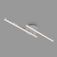 Briloner Brilo LED-Deckenleuchte Rey 2-flammig chrom