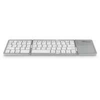MediaRange MROS133 Tastatur Bluetooth QWERTZ Deutsch, Schweiz Silber