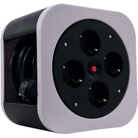 REV Ritter REV Kabeltrommel Innenbereich, 4 Schutzkontaktsteckdosen, 10m,