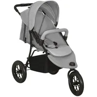 VidaXL Kinderwagen hellgrau