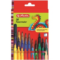 Herlitz Fasermaler 30er Karton-Etui
