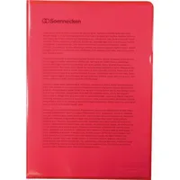 SOENNECKEN Sichthülle 1511 DIN A4 PP rot 100 St./Pack.