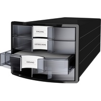 HAN Schubladenbox Impuls transparent 1012-363, DIN C4 mit 4