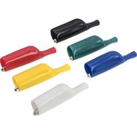 VOLTCRAFT Krokodilklemmen-Set Steckanschluss 2 mm Rot, Schwarz, Gelb, Blau,