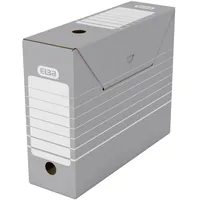 Elba Archivschachtel tric 100333274 DIN A4 Wellpappe grau/weiß